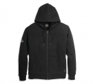 Men's Chainstitch Embroidery Graphic Zip Front Hoodie