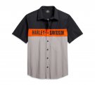 Harley-Davidson Colorblock Logo Shirt Orange