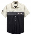 Harley-Davidson® Men's Racing Colorblocked Short Sleeve Woven Shirt