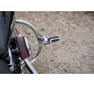 Short Angled Adjustable Highway Peg Mount Kit - Chrome