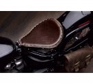 Bobber Leather Solo Saddle - Antique Brown