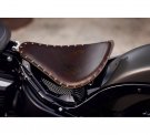 Bobber Leather Solo Saddle - Antique Brown