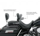 Road King Classic Style Adjustable Rider Backrest