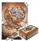 H-D pussel i plåtask