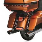 Layback LED Tail Lamp - International - Red Lens with Clear License Plate Lamp