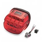 Layback LED Tail Lamp - International - Red Lens with Clear License Plate Lamp