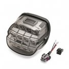 Layback LED Tail Lamp - International - Smoked Lens with Clear License Plate Lamp