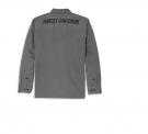 Men's Block Font Solid Mechanics Shirt