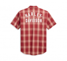 Men's Staple Poplin Shirt - Red Plaid