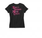 Women's Offset Stacked Font Graphic Tee