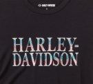 Women's Ombre Bling Side Ruched Top - Harley Black
