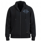 Harley-Davidson® Black / Blue Bar & Shield Zip Hoodie