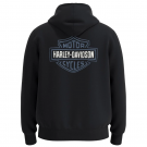 Harley-Davidson® Black / Blue Bar & Shield Zip Hoodie