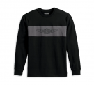Men's Winged Bar & Shield Tee - Colorblocked - Black Beauty