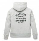 DAM-HOODIE LJUSGRÅ