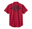 Harley-Davidson Shirt - Woven, Red Plaid
