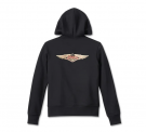 Women's 120th Anniversary Special Zip Front Hoodie - Black Beauty