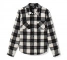 Women's H-D Standard Buffalo Plaid Long Sleeve Shirt - Plaid - Cloud Dancer & Harley Black