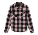 Women's H-D Standard Buffalo Plaid Long Sleeve Shirt - Plaid - Dusty Mauve & Harley Black