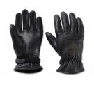 Men's Helm Leather Work Gloves - Black