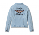 Women's Silver Wing Stretch Denim Jacket 2 Women's Silver Wing Stretch Denim Jacket - Light Indigo