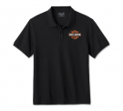 Men's Bar & Shield Polo Shirt - Harley Black
