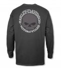 Harley-Davidson Skull Long Sleeve Tee, black