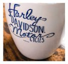 Harley-Davidson® Bistro Lustre Ceramic Coffee Cup, White 18