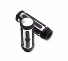 CHROME & RUBBER HAND GRIPS