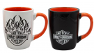 H-D B&S Flames Color Change Mug Set