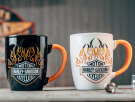 H-D B&S Flames Color Change Mug Set