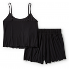 Harley-Davidson women´s Pajama Short Set Lettuce Trim black