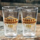 Harley-Davidson® 120th Anniversary Etched Pint Glass Set