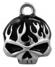 RIDE BELL Black Flame Skull