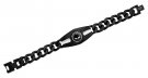 Harley-Davidson® Men's Black Willie G Skull Logo Steel Chain Bracelet
