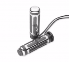HEATED HAND GRIPS - CHROME & RUBBER