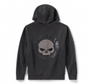 Harley-Davidson Skull Zip Hoodie, grey