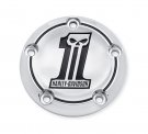 Number One Skull Timer Cover - Chrome