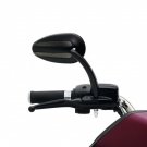 Mirror with Auxiliary Running Light and Directional Indicator - Satin Black