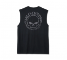 Men's Willie G Skull Muscle Tee - Black Beauty