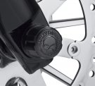 Willie G Skull Front Axle Nut Covers - Black