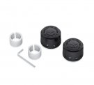 Willie G Skull Front Axle Nut Covers - Black