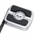 Willie G Skull Small Brake Pedal Pad - Chrome