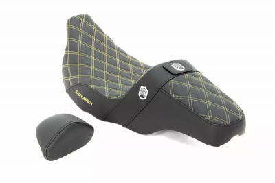 SADDLEMEN SEAT SDC PERF GRIP BR GLD