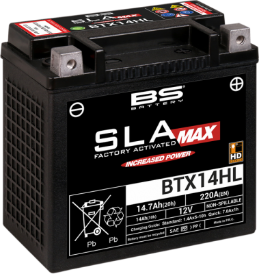 BS Battery BTX14HL SLA MAX