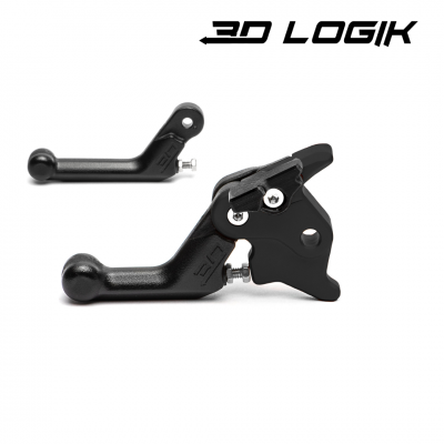 3D Logik Polaris MATRYX justerbart Bromshandtag - Svart Shorty