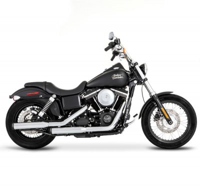 MUFFLER 3" FXD 06-UP CH/BK