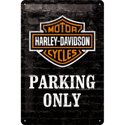 Harley-Davidson Parking only Skylt 15X20CM
