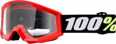 GOGGLE STRAT MINI RD/CL