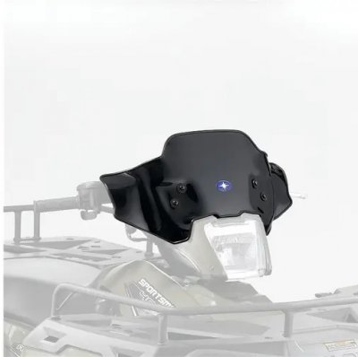 L&R Windshield Sptsman Low Black